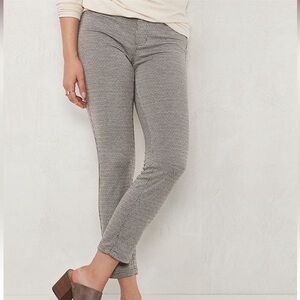 Lauren Conrad Super Skinny Mid Rise Houndstooth Print Pants NWT XL Long